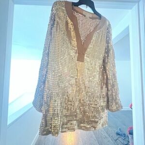 Preloved sequins Michael kors top size medium
